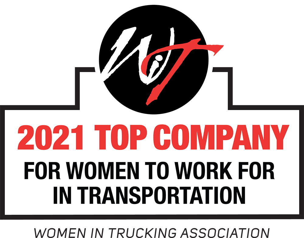 2021 Top Company for women to work for in transportation graphic