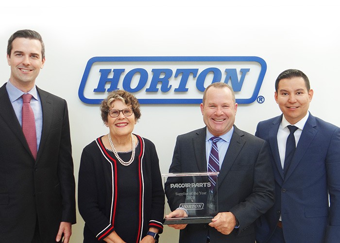 Horton executives receiving 2020 Supplier of The Year award