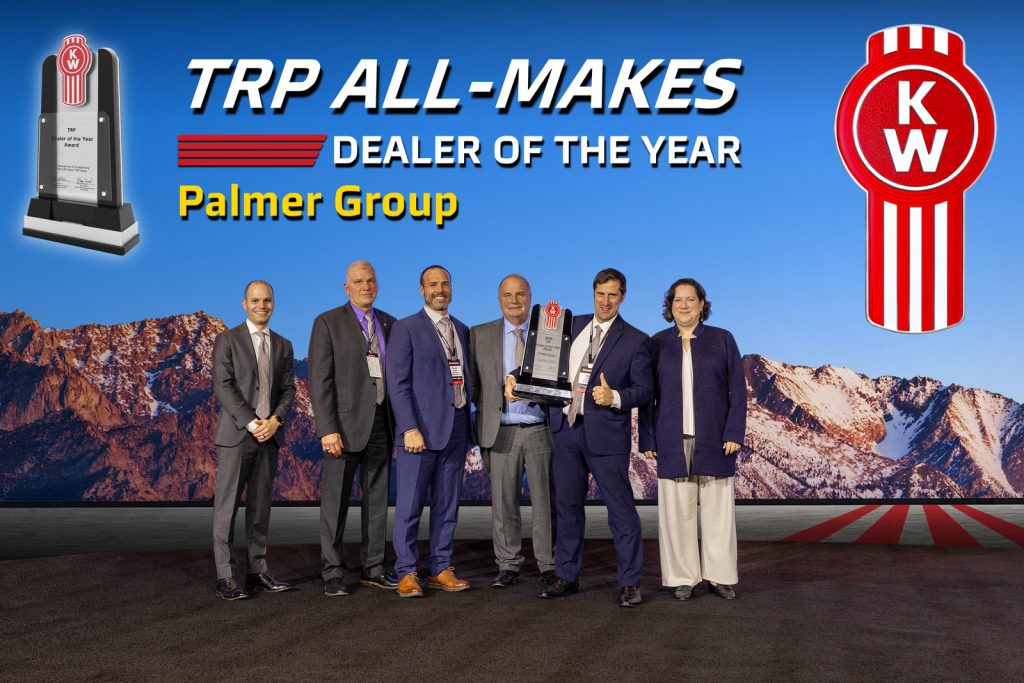 Palmer Group receiving the 2023 TRP Dealer of the Year award