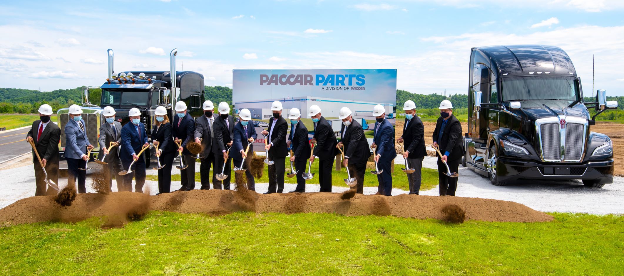 Groundbreaking ceremony at site of Louisville Parts Distribution Center